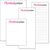 Queen Bee Personalized Note Pads - Two Tone (NP-Q-72)